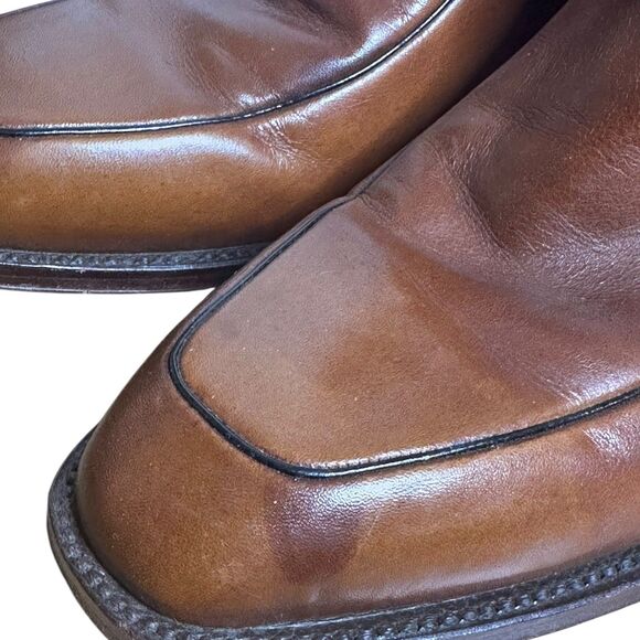 VTG Dan Post Boots Women’s 9 Brown Leather Side Zip Boho Western Indie Granola - Picture 13 of 16